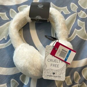 Vince Camuto vegan faux fur earmuffs NWT